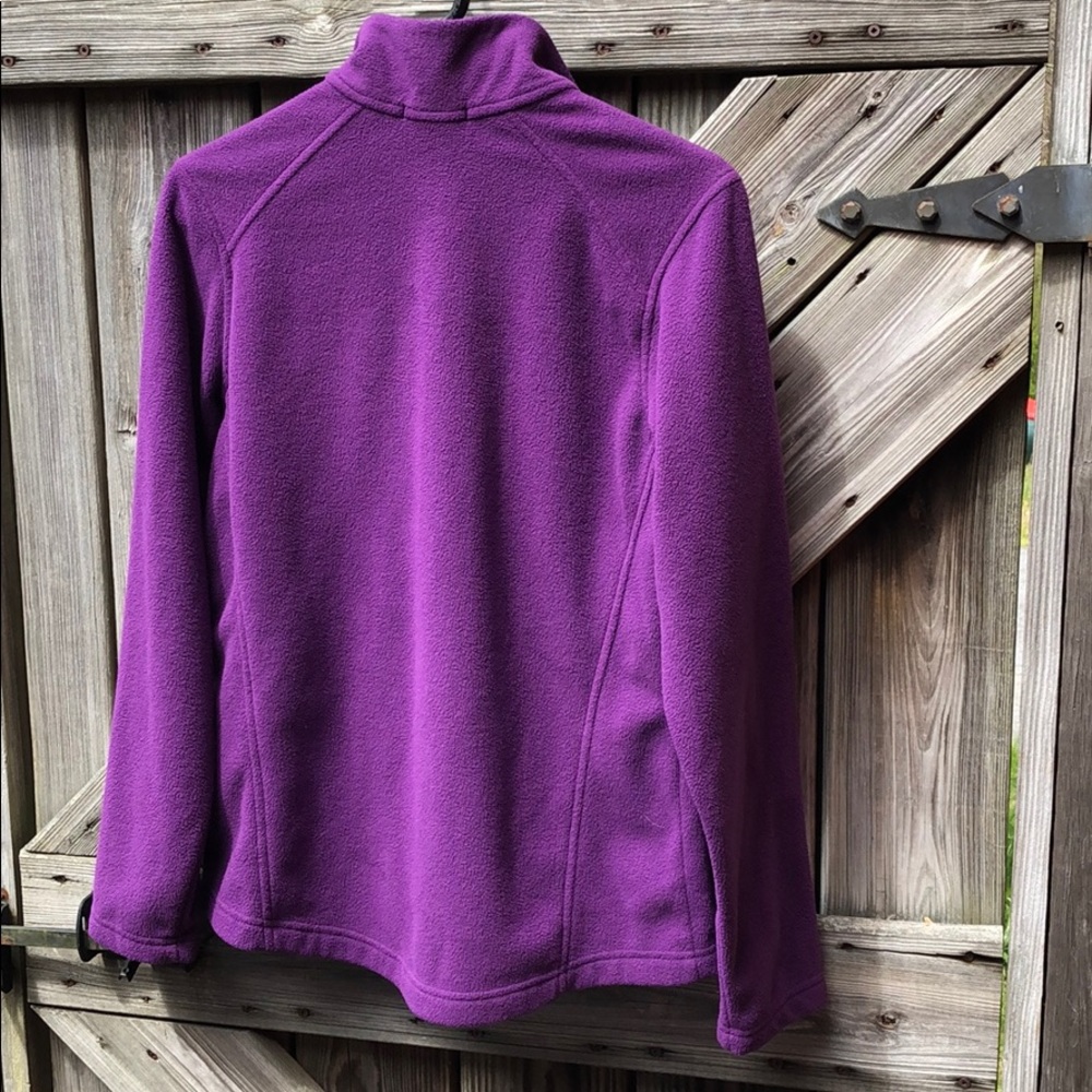 Lands end purple fleece jacket good  condition  S - Picture 5 of 5